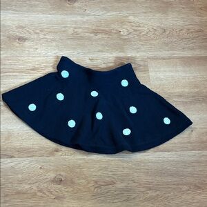 H&M Black Skirt with White‎ Dots